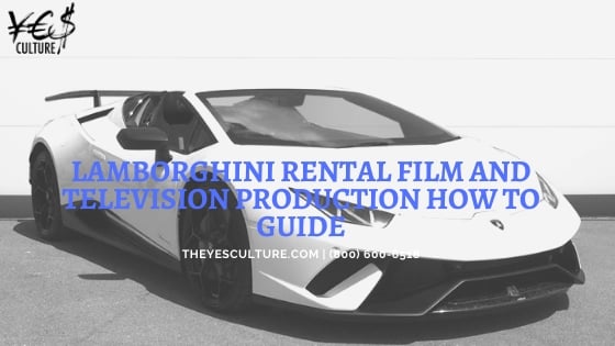 Lamborghini rental film and television production Lamborghini rental film and television production